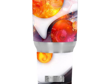 Amazing Orange Bubbles RTIC 30oz Tumbler Skin Fashion