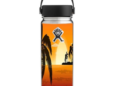 Palm Trees At Sunset Hydroflask 18oz Wide Mouth Skin Online Sale