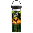 Sunset Palm Trees Ocean Hydroflask 18oz Wide Mouth Skin Fashion