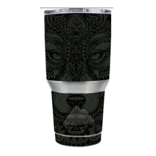 Aztec Lion Wolf Design Ozark Trail 20oz Tumbler Skin For Cheap