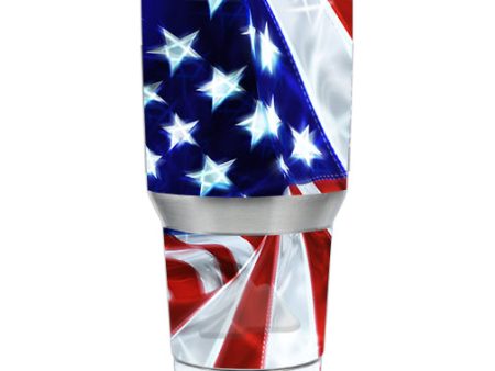 Electric American Flag U.S.A. Ozark Trail 20oz Tumbler Skin For Sale