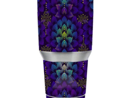 Floral Feather Pattern Ozark Trail 20oz Tumbler Skin Cheap