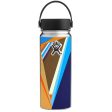 Abstract Patterns Blue Tan Hydroflask 18oz Wide Mouth Skin Supply