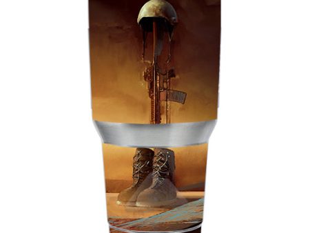 Never Forgotten Military Boots Rifle Ozark Trail 20oz Tumbler Skin Sale