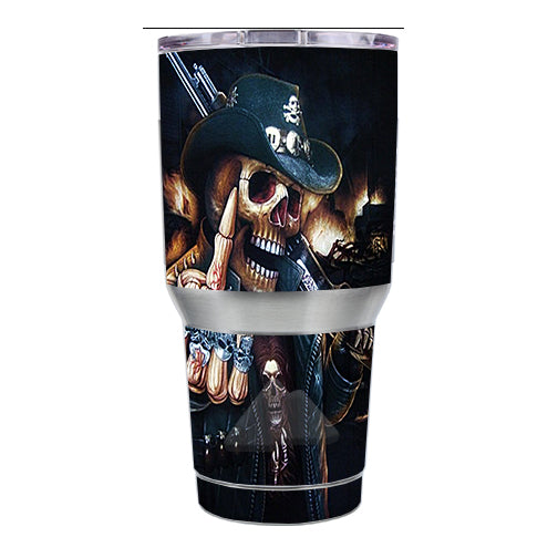 Middle Finger Skeleton Ozark Trail 20oz Tumbler Skin Hot on Sale