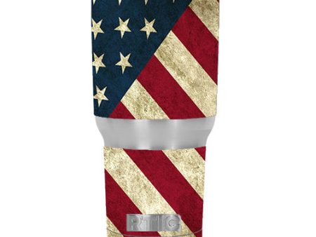 America Flag Pattern RTIC 30oz Tumbler Skin Online Hot Sale