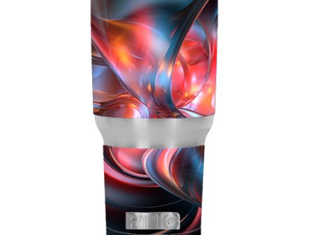 Abstract Blown Glass RTIC 30oz Tumbler Skin Supply