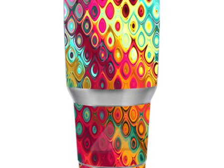 Colorful Pattern Stained Glass Ozark Trail 20oz Tumbler Skin on Sale