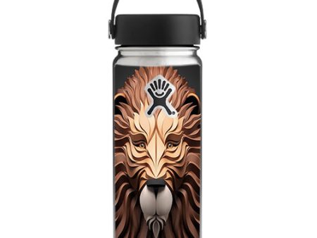 3D Lion Hydroflask 18oz Wide Mouth Skin For Discount