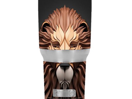 3D Lion RTIC 30oz Tumbler Skin Online now