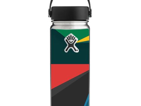 Abstract Patterns Green Hydroflask 18oz Wide Mouth Skin For Discount