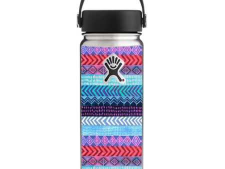 Aztec Blue Tribal Chevron Hydroflask 18oz Wide Mouth Skin For Discount