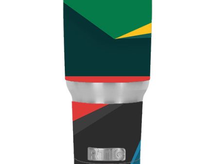 Abstract Patterns Green RTIC 30oz Tumbler Skin Online now