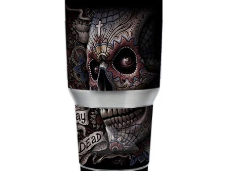 Day Of The Dead Skull Ozark Trail 20oz Tumbler Skin Hot on Sale