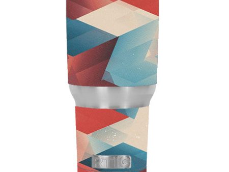 Abstract Pattern RTIC 30oz Tumbler Skin For Cheap