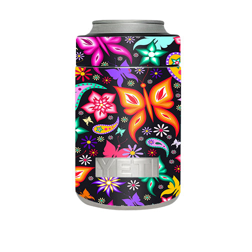 Floral Butterflies Yeti Rambler Colster Skin Hot on Sale