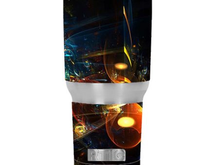 Abstract Art Bubbles RTIC 30oz Tumbler Skin For Sale