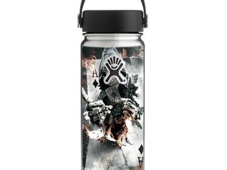 Ace Diamonds Grim Reeper Skull Hydroflask 18oz Wide Mouth Skin Hot on Sale