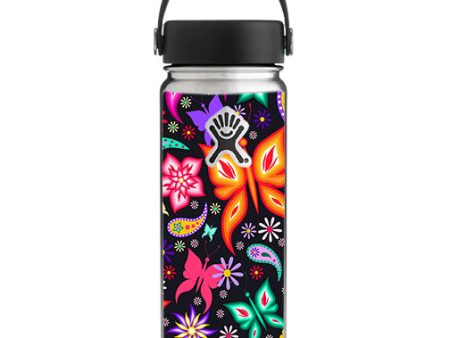 Floral Butterflies Hydroflask 18oz Wide Mouth Skin For Sale