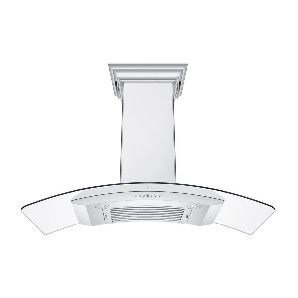 ZLINE Ducted Vent Wall Mount Range Hood in Stainless Steel with Built-in ZLINE CrownSound Bluetooth Speakers (KN4CRN-BT) Sale