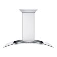 ZLINE Ducted Vent Wall Mount Range Hood in Stainless Steel with Built-in ZLINE CrownSound Bluetooth Speakers (KN4CRN-BT) Sale