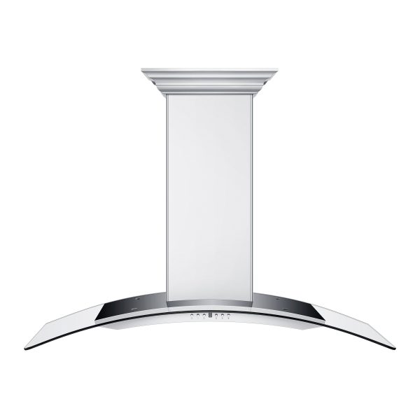 ZLINE Ducted Vent Wall Mount Range Hood in Stainless Steel with Built-in ZLINE CrownSound Bluetooth Speakers (KN4CRN-BT) Sale