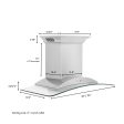 ZLINE Ducted Vent Wall Mount Range Hood in Stainless Steel with Built-in ZLINE CrownSound Bluetooth Speakers (KNCRN-BT) Fashion